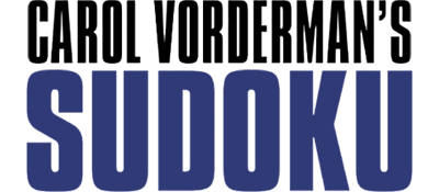 Carol Vorderman's Sudoku title screen for Playstation 2